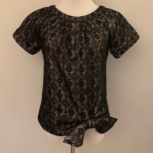 Marc Marc Jacobs Black Lace Top Size XS